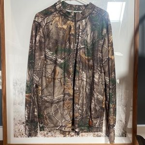 Carhartt Camo Base Layer QUARTER ZIP TOP Force Extremes Cold Weather Real Tree
